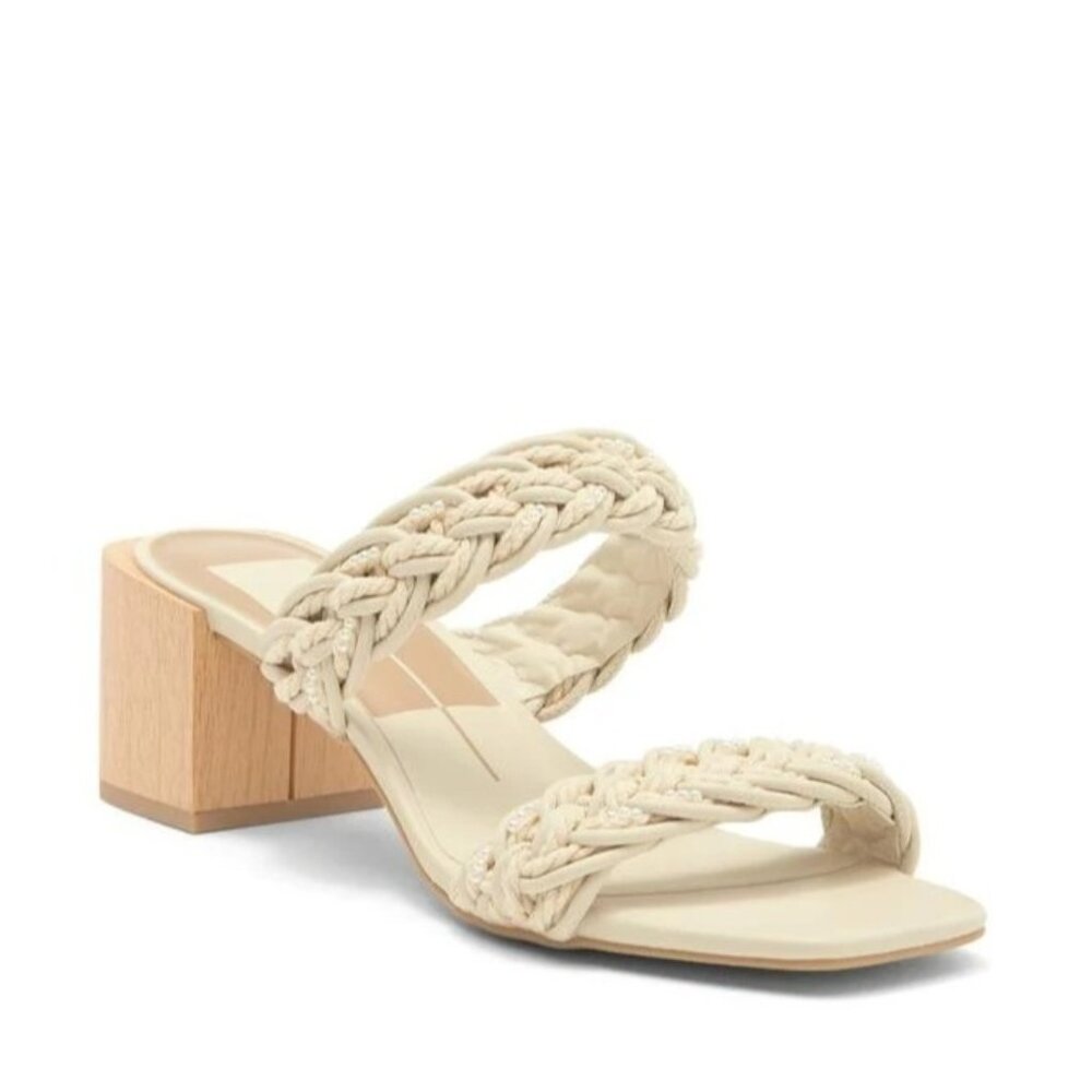 NEW Dolce Vita Zabina Sandals Womens 9 Pearl Chic Elegant Fairy Whimsical
